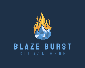 Ice Fire Element logo design