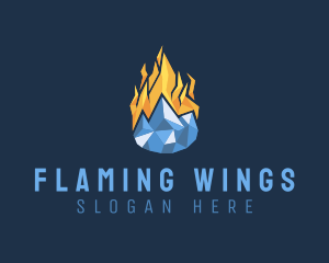 Ice Fire Element logo design