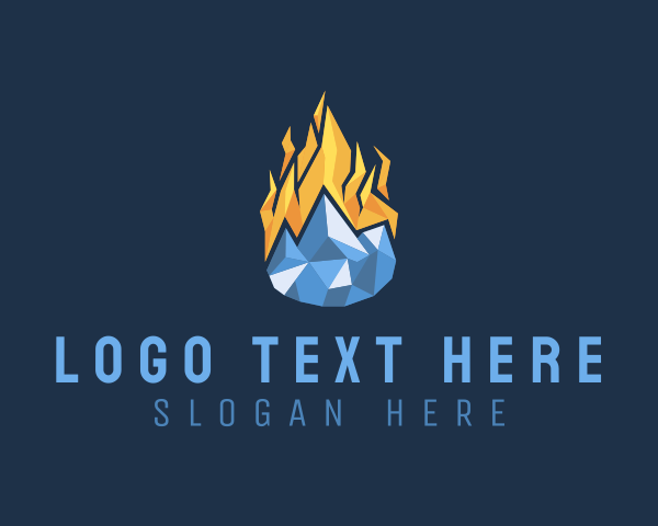 Flaming logo example 3