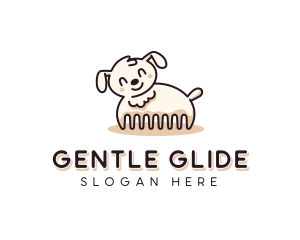 Comb Dog Grooming logo design