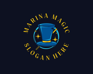 Magician Top Hat logo design