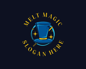 Magician Top Hat logo design