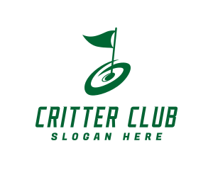 Golf Flag Sport  logo design