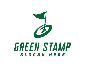 Golf Flag Sport  logo design