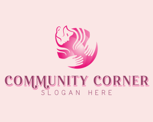 Woman Support Community logo design