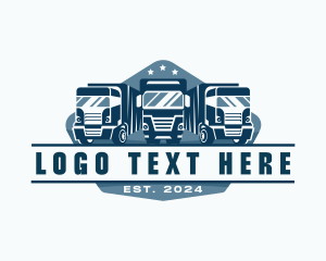 Truck Fleet Logistics Logo