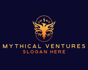 Mythical Phoenix Bird logo design