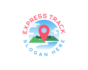 Travel Location Pin logo design