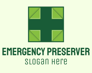 Green Medical Cross logo design