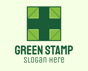 Green Medical Cross logo design