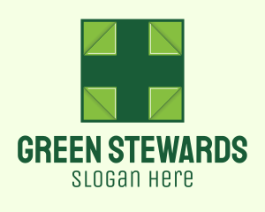 Green Medical Cross logo design