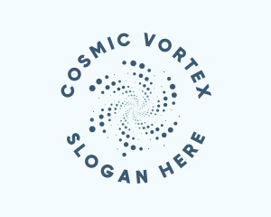 Cosmic Galaxy Dot Pattern logo design