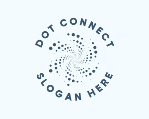 Cosmic Galaxy Dot Pattern logo design