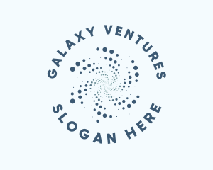 Cosmic Galaxy Dot Pattern logo design