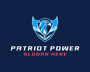 Eagle Patriot Shield logo design