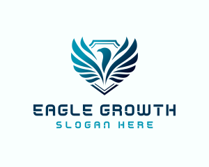 Eagle Wing Crest logo design