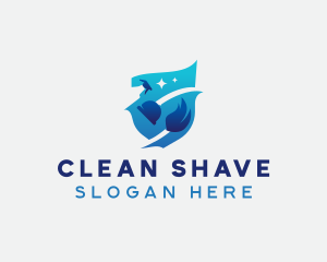 Housekeeper Disinfection Cleaning logo design