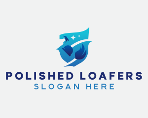 Housekeeper Disinfection Cleaning logo design