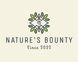 Organic Leafy Nature Farm logo design