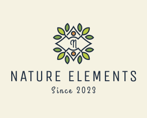 Organic Leafy Nature Farm logo design