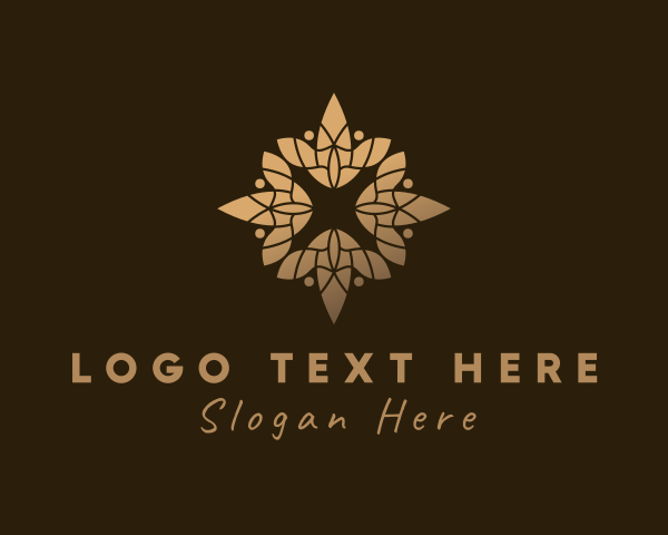 Gold Luxury Lantern logo