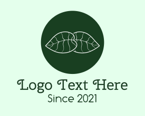 Green Botanical Leaf logo