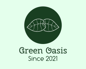 Green Botanical Leaf logo