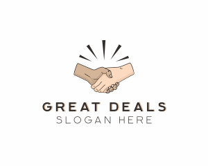 People Handshake Deal  logo design