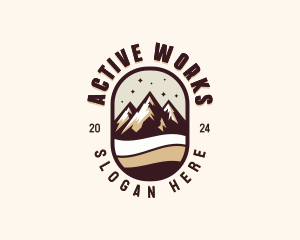 Peak Summit Hiking logo design