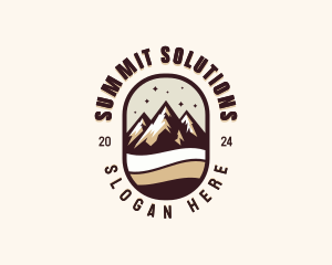 Peak Summit Hiking logo design