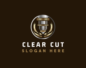 Laser Machine Industrial logo design