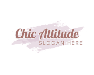 Simple Chic Wordmark logo design