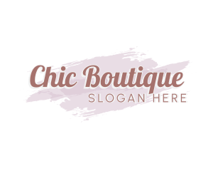 Simple Chic Wordmark logo design