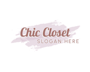 Simple Chic Wordmark logo design