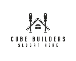 Screwdriver House Construction Builder logo design