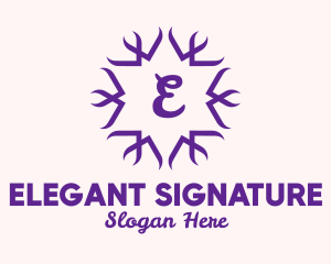 Elegant Star Lettermark  logo design