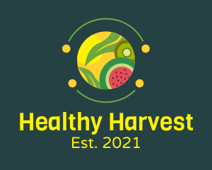 Healthy Fruit Food logo design