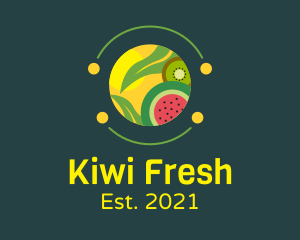 Healthy Fruit Food logo design