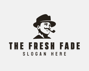 Tobacco Mustache Gentleman  logo design