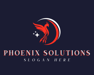 Mythical Bird Phoenix logo