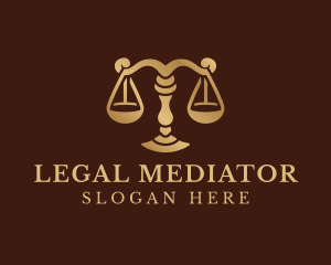 Lawyer Legal Scale logo design