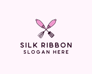 Kitchen Whisk & Spatula logo design