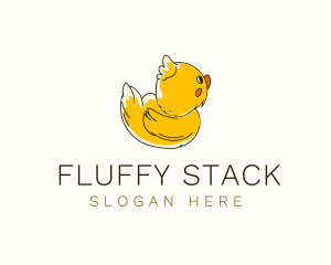 Fluffy Baby Duck logo design