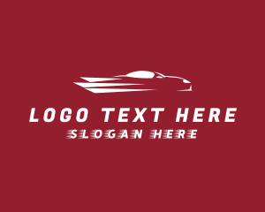 Fast Racing Car Automobile logo