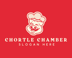 Laughing Pig Chef logo design