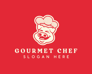 Laughing Pig Chef logo design