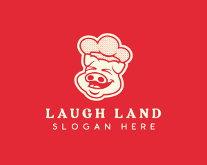 Laughing Pig Chef logo design