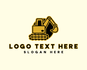 Excavator Construction Equipment logo