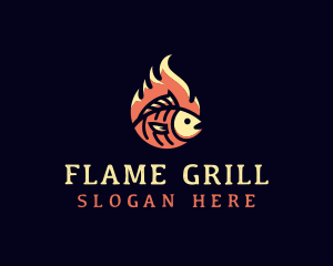 Hot Fish Grill logo