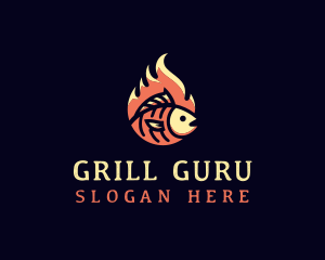 Hot Fish Grill logo